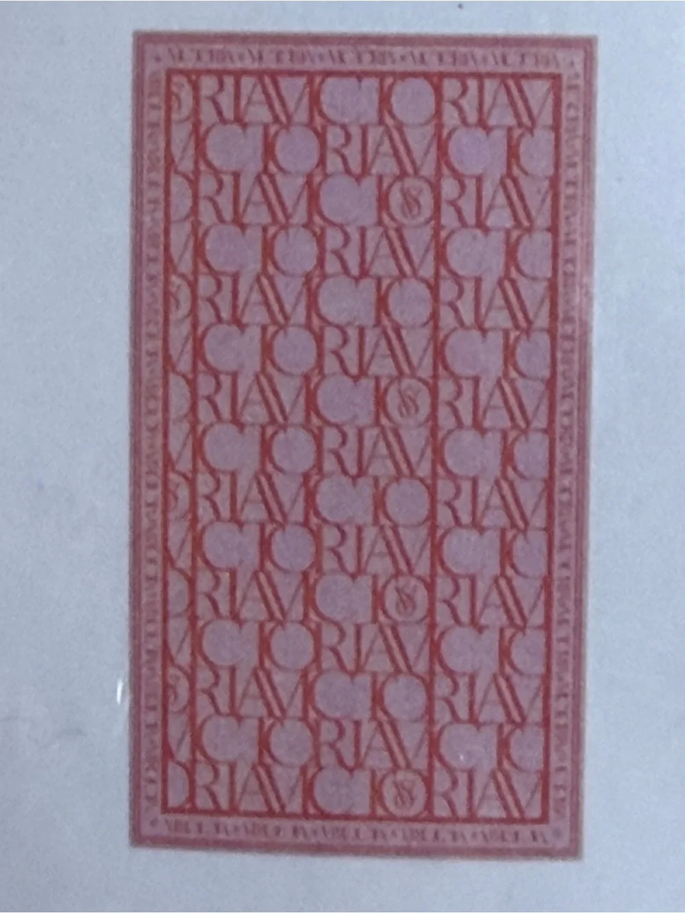 Victoria's Secret Pink and Coral Graphic Logo Towel